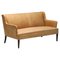Skandinavisches Dänisches Sofa aus Kamelleder im Stil von Nanna Ditzel, 1950er 1