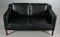 Mid-Century Danish 2-Person Sofa in Black Leather from Stouby 5