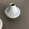 Vases Op Art en Porcelaine par Heinrich Selb, Allemagne, 1970s, Set de 2 8