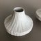 Vases Op Art en Porcelaine par Heinrich Selb, Allemagne, 1970s, Set de 2 6