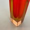 Large Orange Murano Glass Sommerso Vase Attributed to Flavio Poli, Italy, 1970s 7