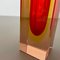Large Orange Murano Glass Sommerso Vase Attributed to Flavio Poli, Italy, 1970s 8