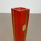Große orangefarbene Sommerso Vase aus Muranoglas, Flavio Poli, Italien, 1970er 5