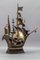 Escultura de barco de vela de estilo industrial de metal, Imagen 6