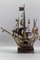 Escultura de barco de vela de estilo industrial de metal, Imagen 2