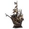 Industrial Style Metal Art Sailing Ship Sculpture 1