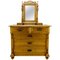 Baltic Art Nouveau Style Pine Chest of Drawers with Mirror 1