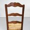 Italian Wooden and Straw Chairs, Late 1800s, Set of 6, Image 15