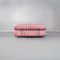 Mid-Century Italian Steel Soriana Sofa in Pink and White by Afra & Tobia Scarpa for Cassina,1970, Image 4