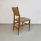 Mid-Century Italian Solid Oak Chair with Upholstered Seat and Back, 1960s 3