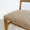 Mid-Century Italian Solid Oak Chair with Upholstered Seat and Back, 1960s, Image 9
