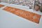 Orange Color Hand Knotted Runner Rug 9