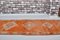 Orange Color Hand Knotted Runner Rug 8