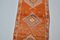 Orange Color Hand Knotted Runner Rug, Image 5