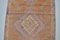 Faded Turkish Orange Color Boho Runner Rug 3