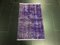 Purple Small Traditional Overdyed Rug, Image 1