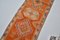 Boho Decor Orange Wool Long Rug 4