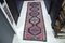 Soft Pink Color Handmade Corridor Runner Rug, Image 1