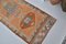 Orange and Gray Hand Knotted Long Rug 5