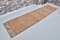 Orange and Gray Hand Knotted Long Rug, Image 1