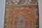 Orange and Gray Hand Knotted Long Rug 3