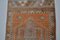 Orange and Gray Hand Knotted Long Rug, Image 3