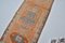 Orange and Gray Hand Knotted Long Rug, Image 6