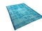 Tapis Vintage en Coton et Laine Turquoise 3