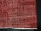 Vintage Modern Red Faded Rug 4