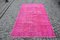 Overdyed Pink Rug 1