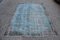 Overdyed Turquoise Rug, Image 1