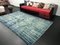 Turkish Blue Distressed Rug 2