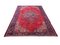 Roter türkischer Vintage Teppich 1