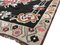 Antique Turkish Black Rose Pattern Kilim Rug, Image 2