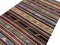 Tapis Kilim Vintage Éclectique Coloré Fait Main, Turquie 4