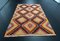 Antique Turkish Handmade Wool Nomadic Aztec Area Kilim Rug, Image 1