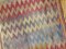 Kleiner handgemachter türkischer aztekischer Kelim Teppich 3