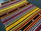 Vintage Turkish Colorful Stripe Kilim Rug, Image 2