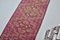 Pink Anatolian Turkish Hallway Rug 4