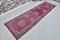 Anatolian Turkish Pink Wool Runner Rug, Image 1