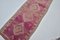 Long Turkish Pink Runner Rug 2