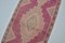 Turkish Handmade Faded Pink Runner Rug, Image 5
