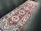 Turkish Faded Pink Oushak Runner Rug, Image 4