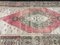 Turkish Faded Red-Gray Medallion Rug 4