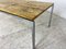 Mid-Century Italian Modernist Traverine & Chromed Metal Coffee Table, 1950s 5