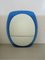 Blue Mirror from Cristal Art, 1950s, Image 1