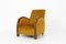 Art Deco Sessel in Senfgelb 1