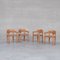 Mid-Century Esszimmerstühle aus massivem Kiefernholz von Rainer Daumiller, 4er Set 10