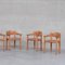 Mid-Century Esszimmerstühle aus massivem Kiefernholz von Rainer Daumiller, 4er Set 6