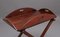 19th Century Mahogany Folding Butlers Tray on Stand, Set of 2, Image 7